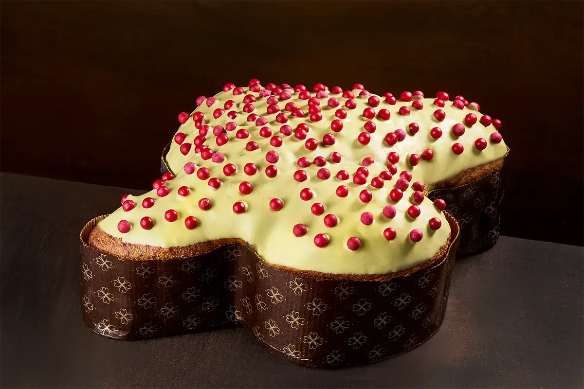 Colomba pistacchio e fragoline di bosco Colomba pistacchio e fragoline di bosco